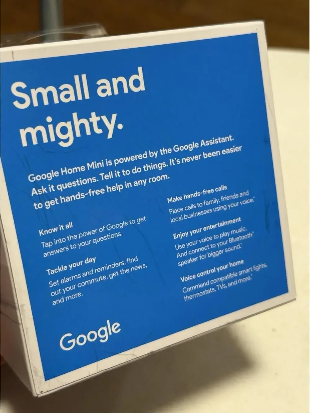 Google Home Mini Smart Speaker with Google Assistant - Chalk (GA00210-US)